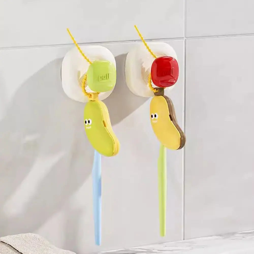 Portable Banana Shape Toothbrush Case Cap Brush Protect 2in1