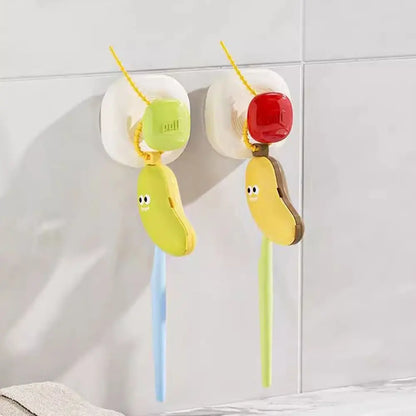 Portable Banana Shape Toothbrush Case Cap Brush Protect 2in1