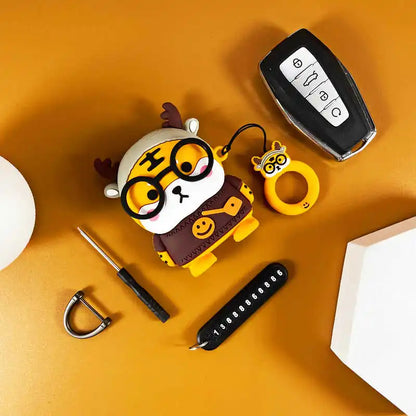 Cute Tiger Dinosaur Panda Car Key Covers Accessories