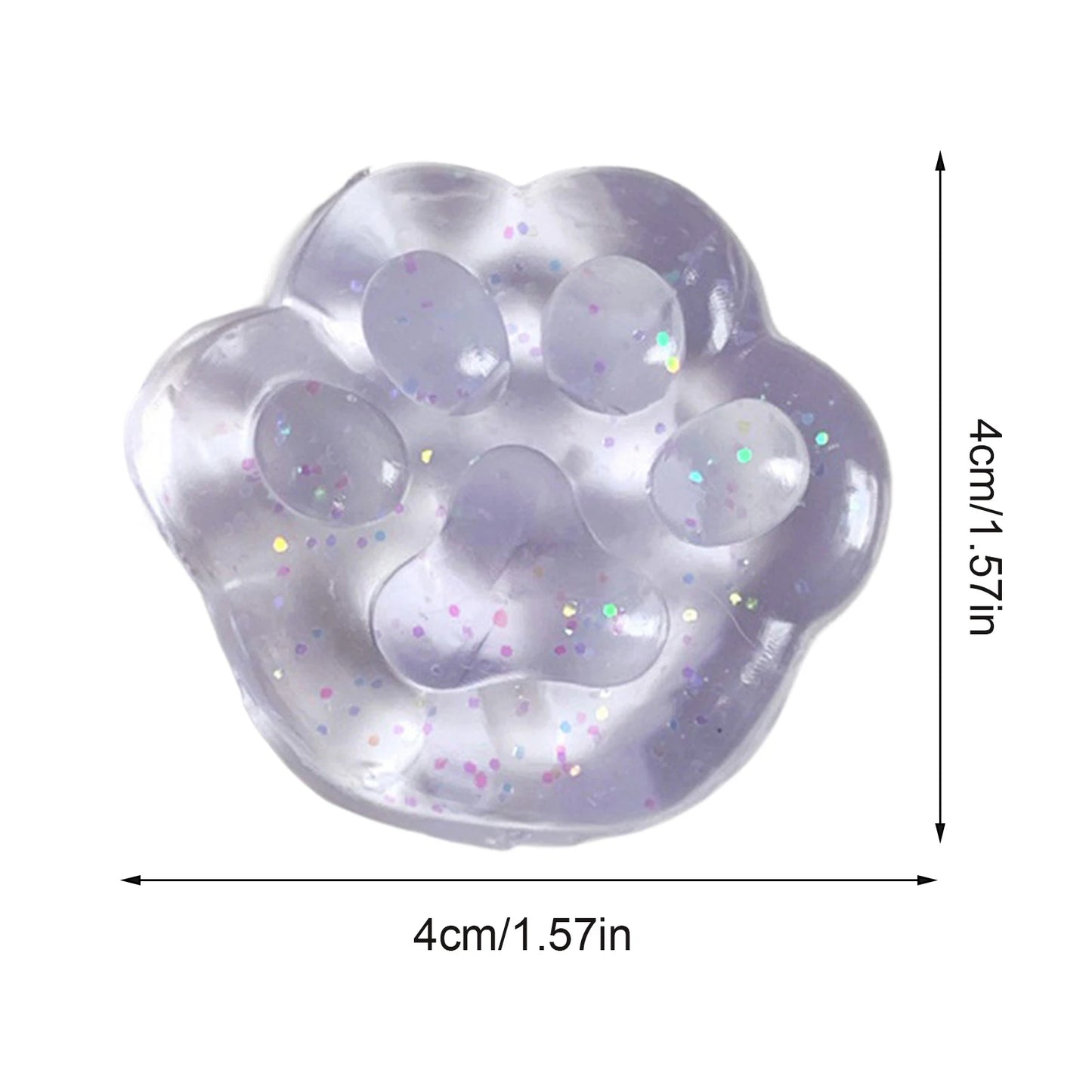 Cat Paw Squeeze Toy  Large Squeeze Cat Paw Toys Silicone PVC  Toys Sticky Soft Pinching  Decompressing Toy for Stress Relief