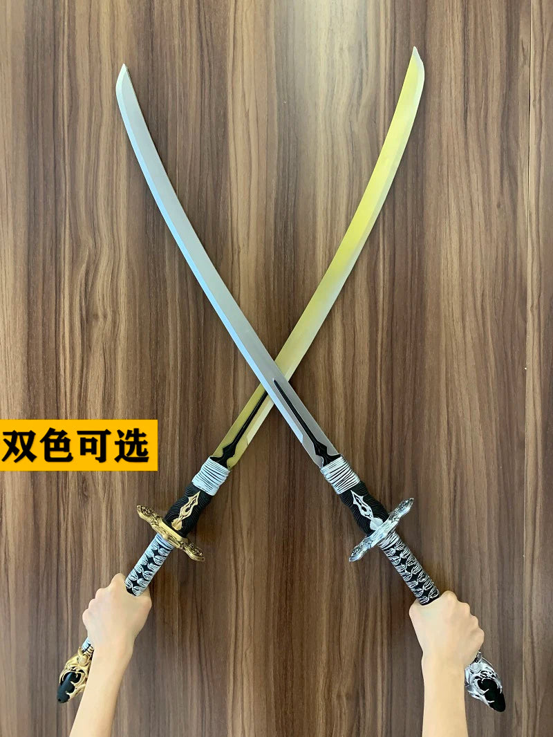 Nier: Automata 2B Cosplay Katana Weapon Props Sword Game Cosplay Weapons Sliver And Golden Wooden Halloween Prop