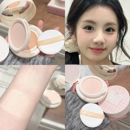 Matte Face Pressed Powder Oil Control Natural Full Coverage Moisturizing