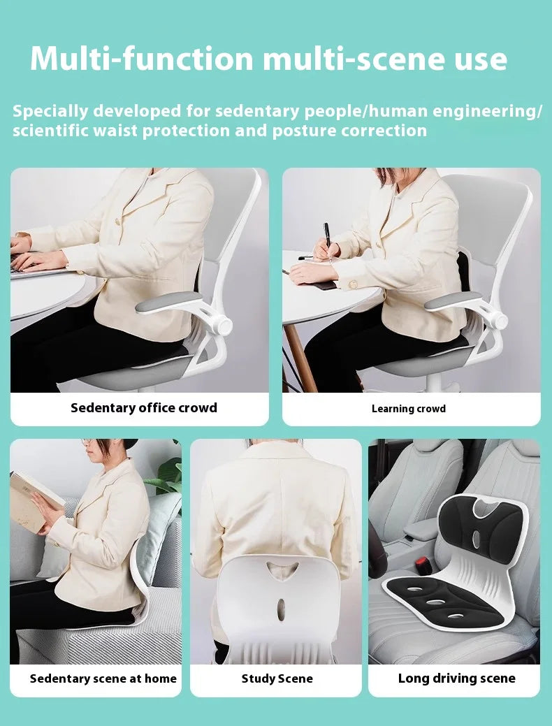 Waist Pad Office Memory Sponge Breathable Long Sitting Without Tiring