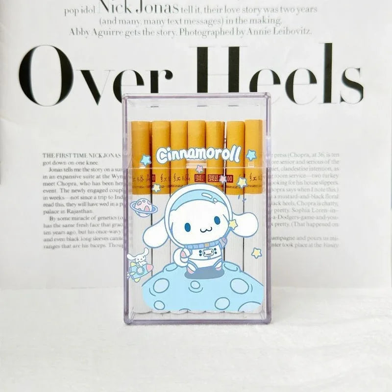 Cute Kuromi Cigarette Case , Hello Kitty Cinnamoroll Melody Anti-Crush Protection Smoking Card Photo Storage Box Girl's Gifts