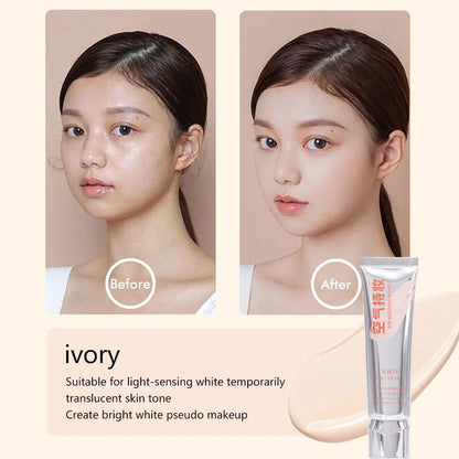 Long-lasting Liquid Foundation Smooth Texture Moisturizing Cover Acne Dark Circles Foundation Brightening Face Concealer Makeup