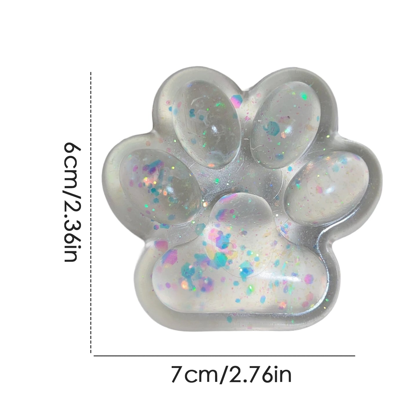 Cat Paw Squeeze Toy  Large Squeeze Cat Paw Toys Silicone PVC  Toys Sticky Soft Pinching  Decompressing Toy for Stress Relief