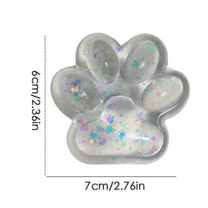 Cat Paw Squeeze Toy  Large Squeeze Cat Paw Toys Silicone PVC  Toys Sticky Soft Pinching  Decompressing Toy for Stress Relief