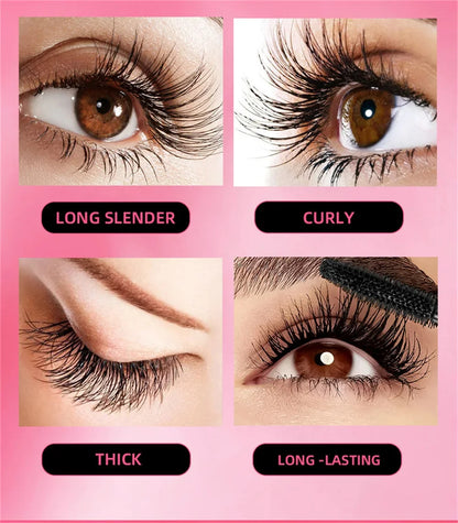 Eyelashes Lengthening Mascara Waterproof Long Lasting Silky Lash Black Eyelashes