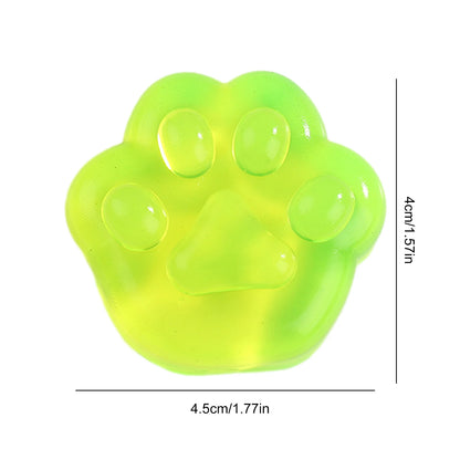 Cat Paw Squeeze Toy  Large Squeeze Cat Paw Toys Silicone PVC  Toys Sticky Soft Pinching  Decompressing Toy for Stress Relief