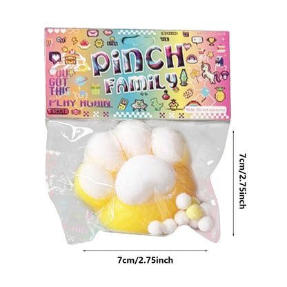 Cat Paw Squeeze Toy  Large Squeeze Cat Paw Toys Silicone PVC  Toys Sticky Soft Pinching  Decompressing Toy for Stress Relief