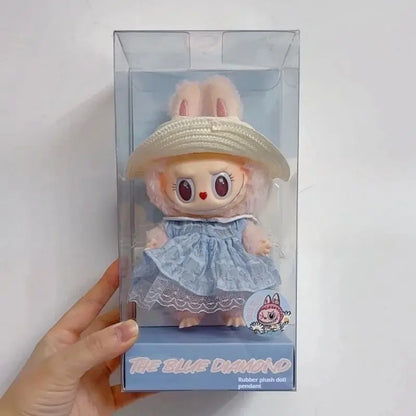 Labubu Skullpanda Mokoko Zimomo Halloween Labubu Keychain Doll Gift for everyone