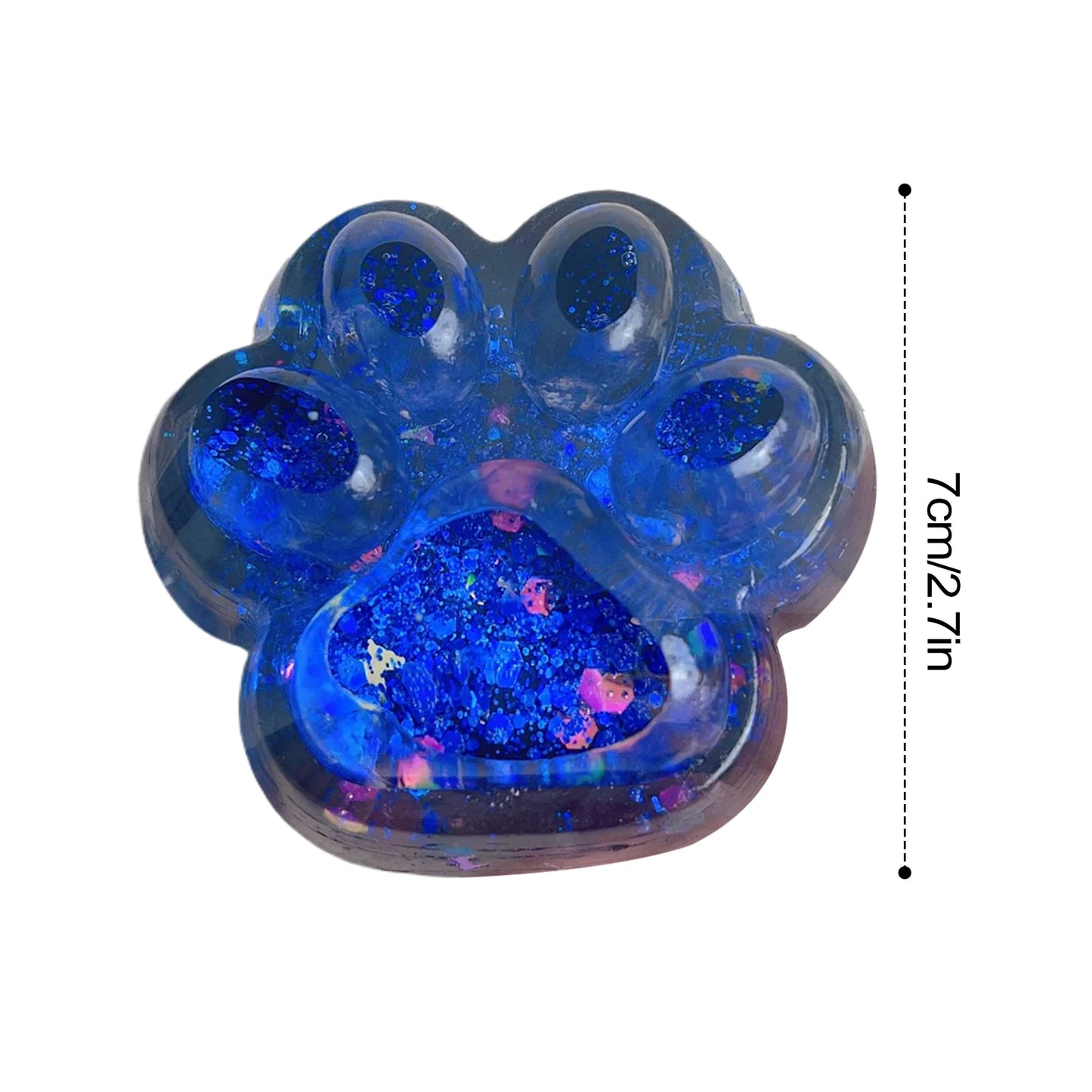 Cat Paw Squeeze Toy  Large Squeeze Cat Paw Toys Silicone PVC  Toys Sticky Soft Pinching  Decompressing Toy for Stress Relief