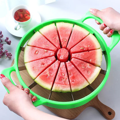 Manual Watermelon Slicers Cutter Stainless Steel Creative Labor-Saving Fruit Slicing Tool Large Fruit Dividers Kitchen Gadgets
