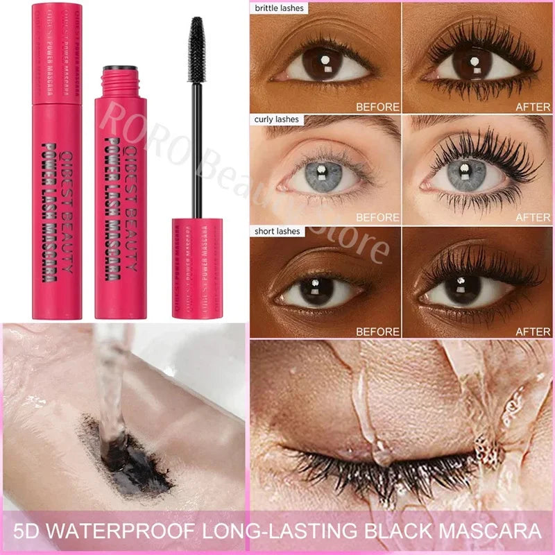 Eyelashes Lengthening Mascara Waterproof Long Lasting Silky Lash Black Eyelashes