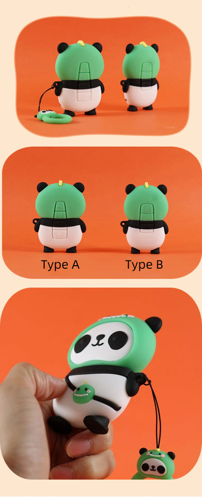 Cute Tiger Dinosaur Panda Car Key Covers Accessories