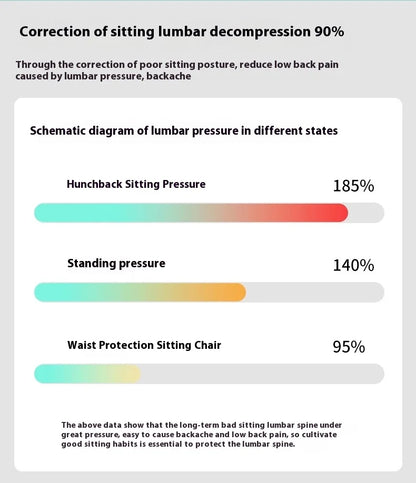 Waist Pad Office Memory Sponge Breathable Long Sitting Without Tiring