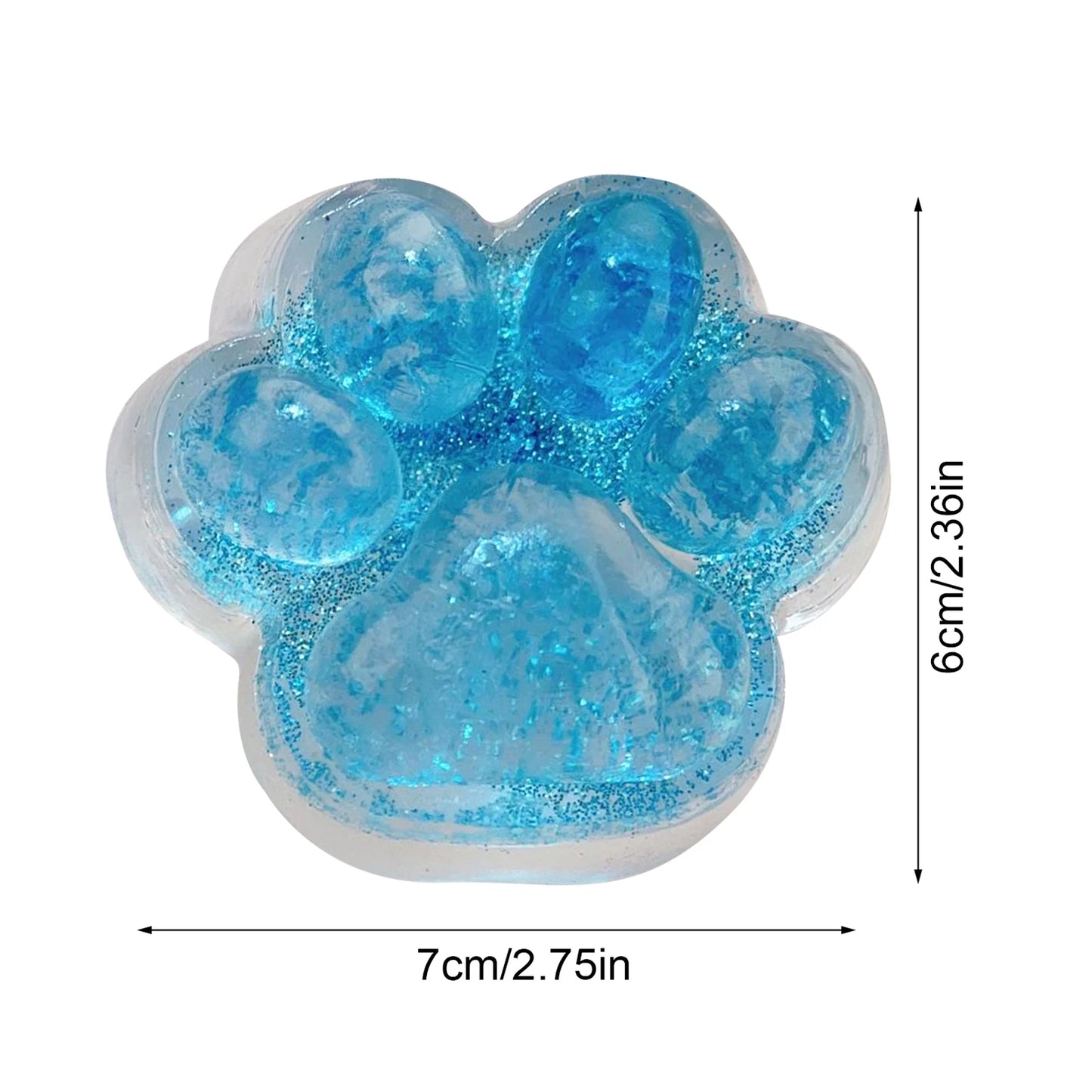 Cat Paw Squeeze Toy  Large Squeeze Cat Paw Toys Silicone PVC  Toys Sticky Soft Pinching  Decompressing Toy for Stress Relief