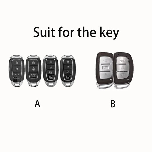 Cartoon Dinosaur for Hyundai Creta Ix35 Ix45 I10 I30 I40 Tucson Santa Fe Rena Sonata Elantra 3 4 Button Car Key Case Cover Fob