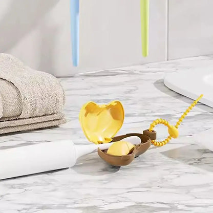 Portable Banana Shape Toothbrush Case Cap Brush Protect 2in1