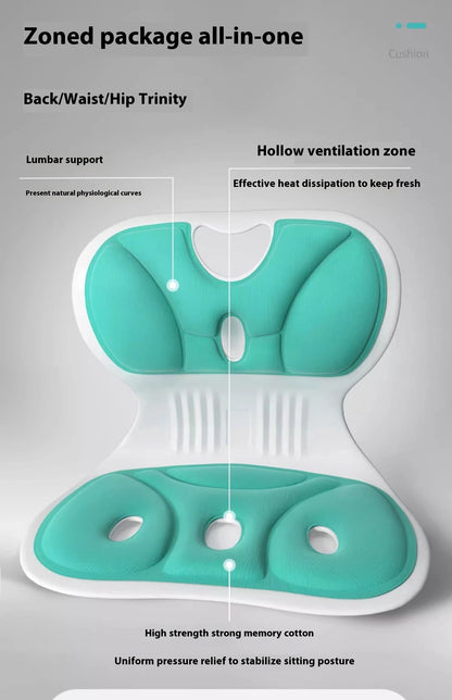 Waist Pad Office Memory Sponge Breathable Long Sitting Without Tiring
