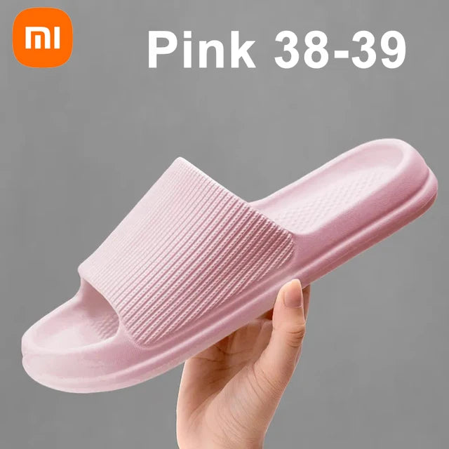 Xiaomi Fashion Men's Women's Sandals Anti-Slip Wear-Resistant EVA Thick Sole Comfortable Home Slippers Bathroom Bath Flip-Flops