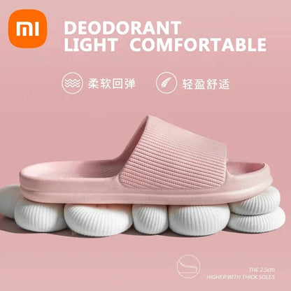 Xiaomi Fashion Men's Women's Sandals Anti-Slip Wear-Resistant EVA Thick Sole Comfortable Home Slippers Bathroom Bath Flip-Flops