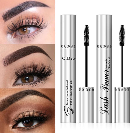 2pcs 4D Curling Black Mascara Set – Waterproof, Long-Wearing Volume Lash Extension Makeup