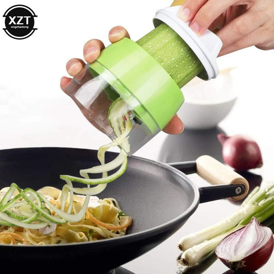 Handheld Heavy-Duty Vegetable Spiralizer – Zucchini Noodle & Spaghetti Maker – Spiral Slicer Cutter for Healthy Veggie Pasta